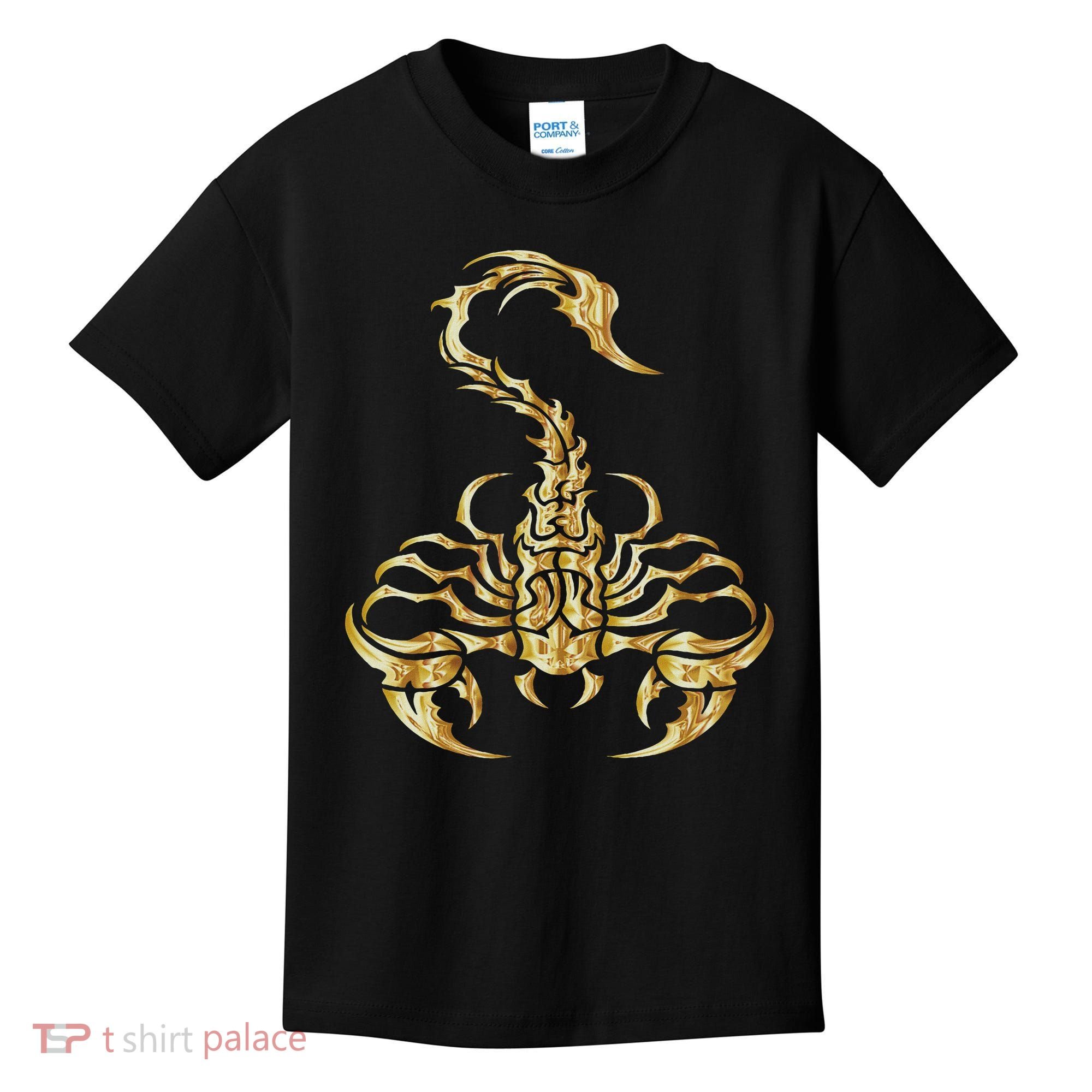 Tribal Scorpion Scorpio Astrology Zodiac Tattoo Kids T-Shirt