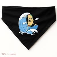 Taco Surfer Surfing Funny USA-Made Doggie Bandana thumb 0