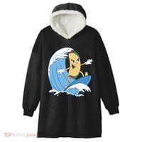 Taco Surfer Surfing Funny Hooded Wearable Blanket thumb 0