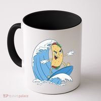 Taco Surfer Surfing Funny Coffee Mug thumb 0