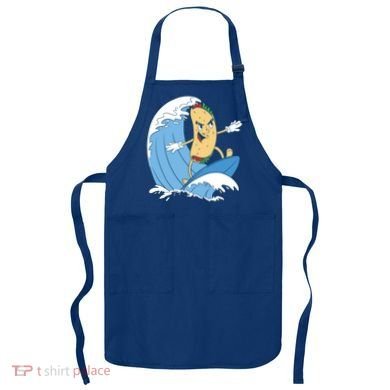Taco Surfer Surfing Funny Apron
