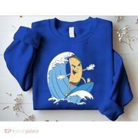 Taco Surfer Surfing Funny Sweatshirt thumb 2