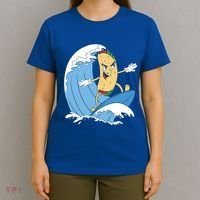 Taco Surfer Surfing Funny T-Shirt thumb 4