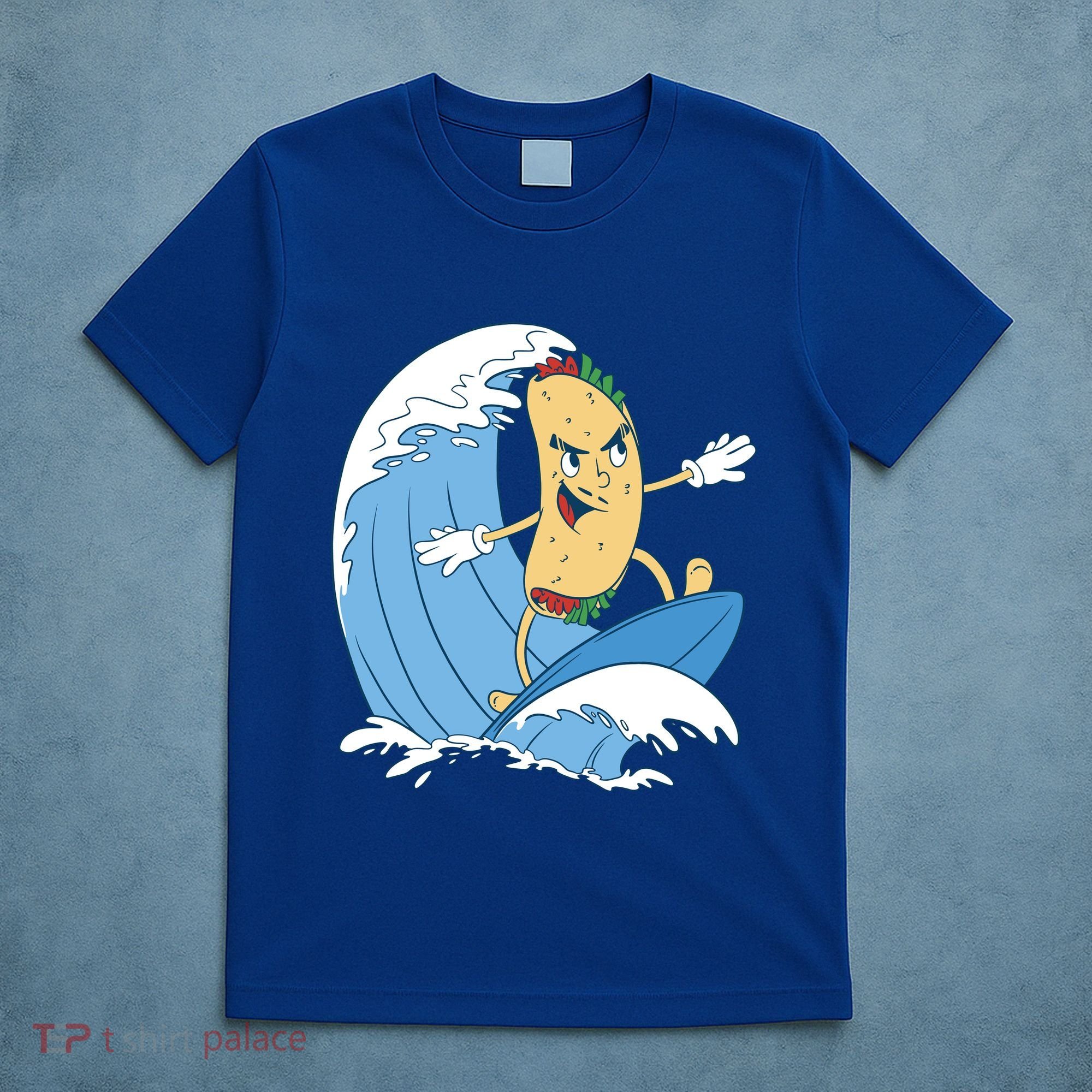 Taco Surfer Surfing Funny T-Shirt