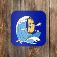 Taco Surfer Surfing Funny Coaster thumb 0