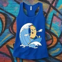 Taco Surfer Surfing Funny Women's Tank Top thumb 3