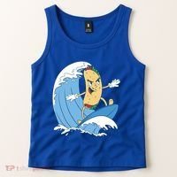 Taco Surfer Surfing Funny Tank Top thumb 2
