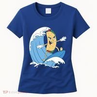 Taco Surfer Surfing Funny Women's T-Shirt thumb 0