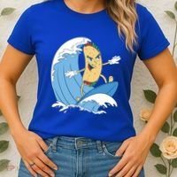 Taco Surfer Surfing Funny Women's T-Shirt thumb 2