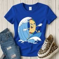 Taco Surfer Surfing Funny Women's T-Shirt thumb 3