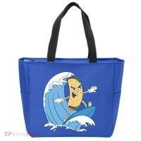 Taco Surfer Surfing Funny Tote Bag thumb 0