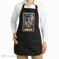The Stoner Skeleton Tarot Card Funny 420 Cannabis Apron thumb 2