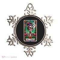 The Stoner Skeleton Tarot Card Funny 420 Cannabis Ornament thumb 0