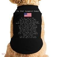The Star Spangled Banner Patriotic Usa Doggie Tank thumb 0
