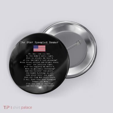 The Star Spangled Banner Patriotic Usa Button
