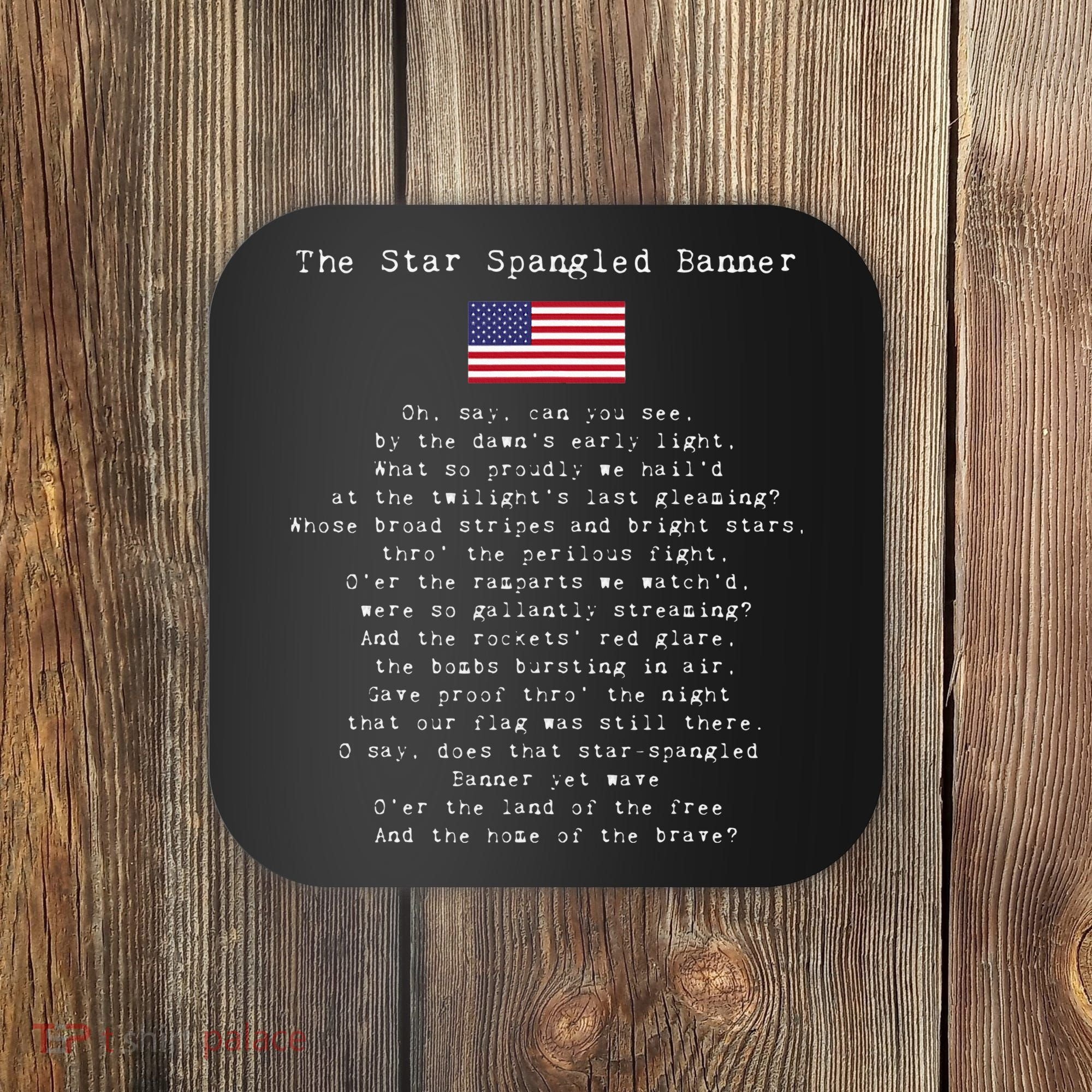The Star Spangled Banner Patriotic Usa Coaster