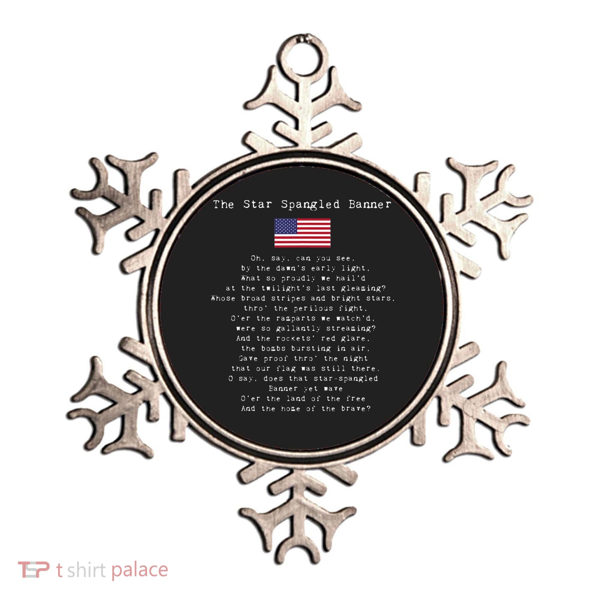 The Star Spangled Banner Patriotic Usa Ornament