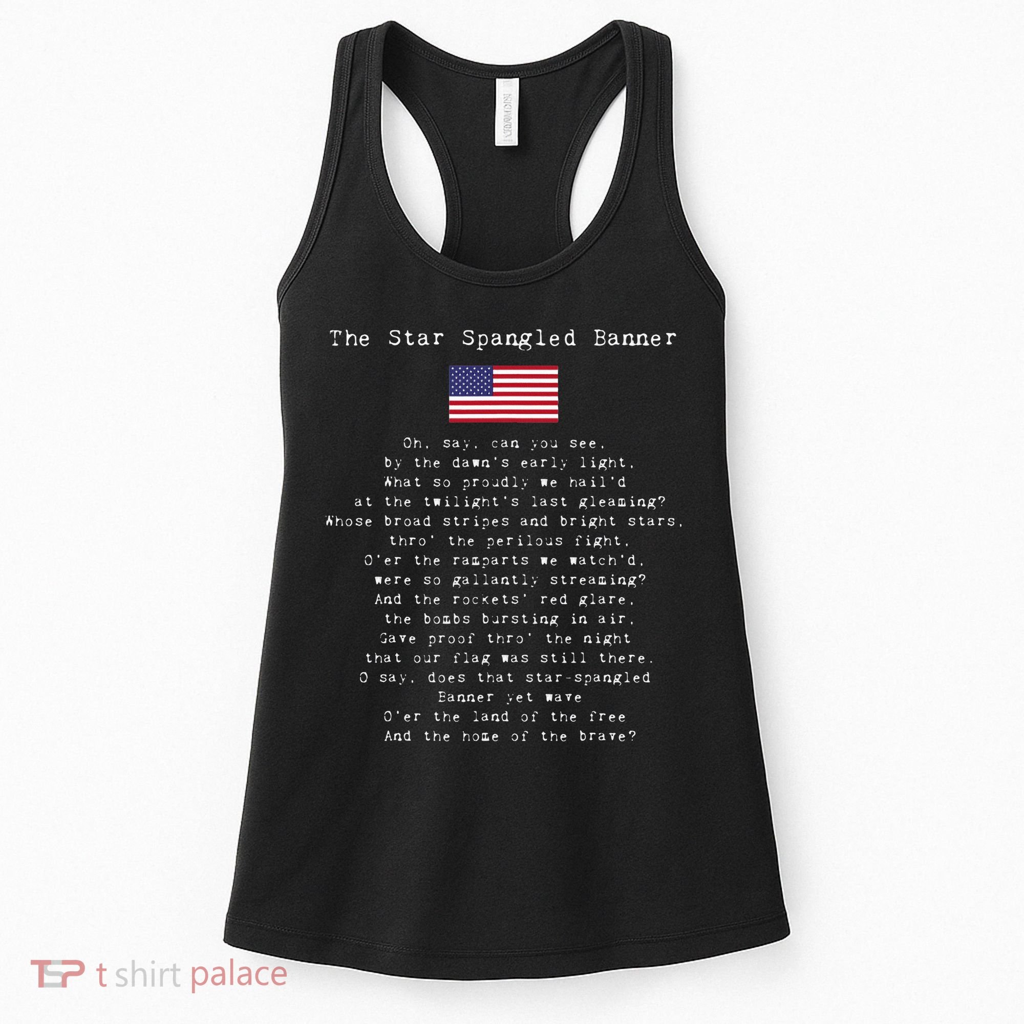 The Star Spangled Banner Patriotic Usa Women's Tank Top
