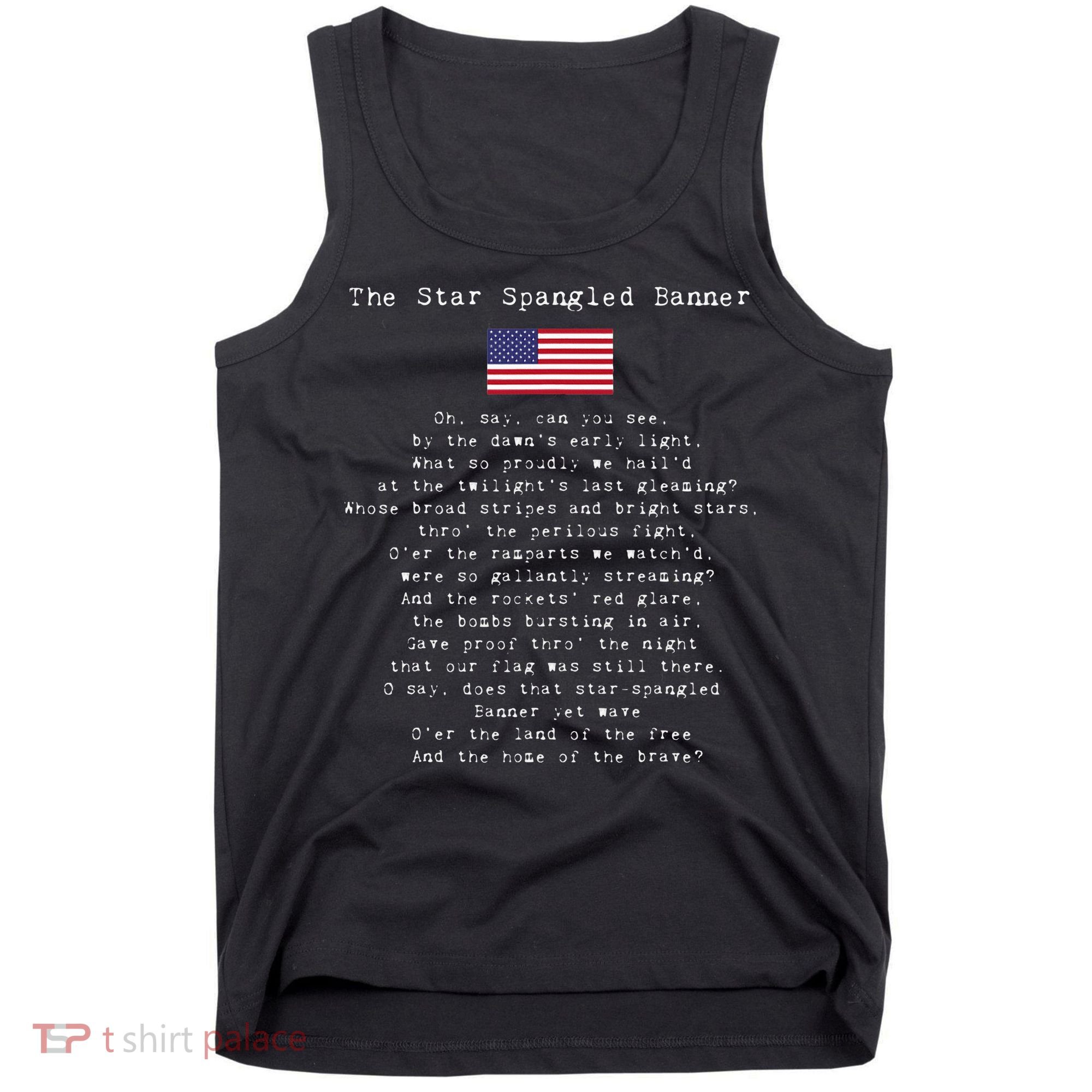 The Star Spangled Banner Patriotic Usa Tank Top