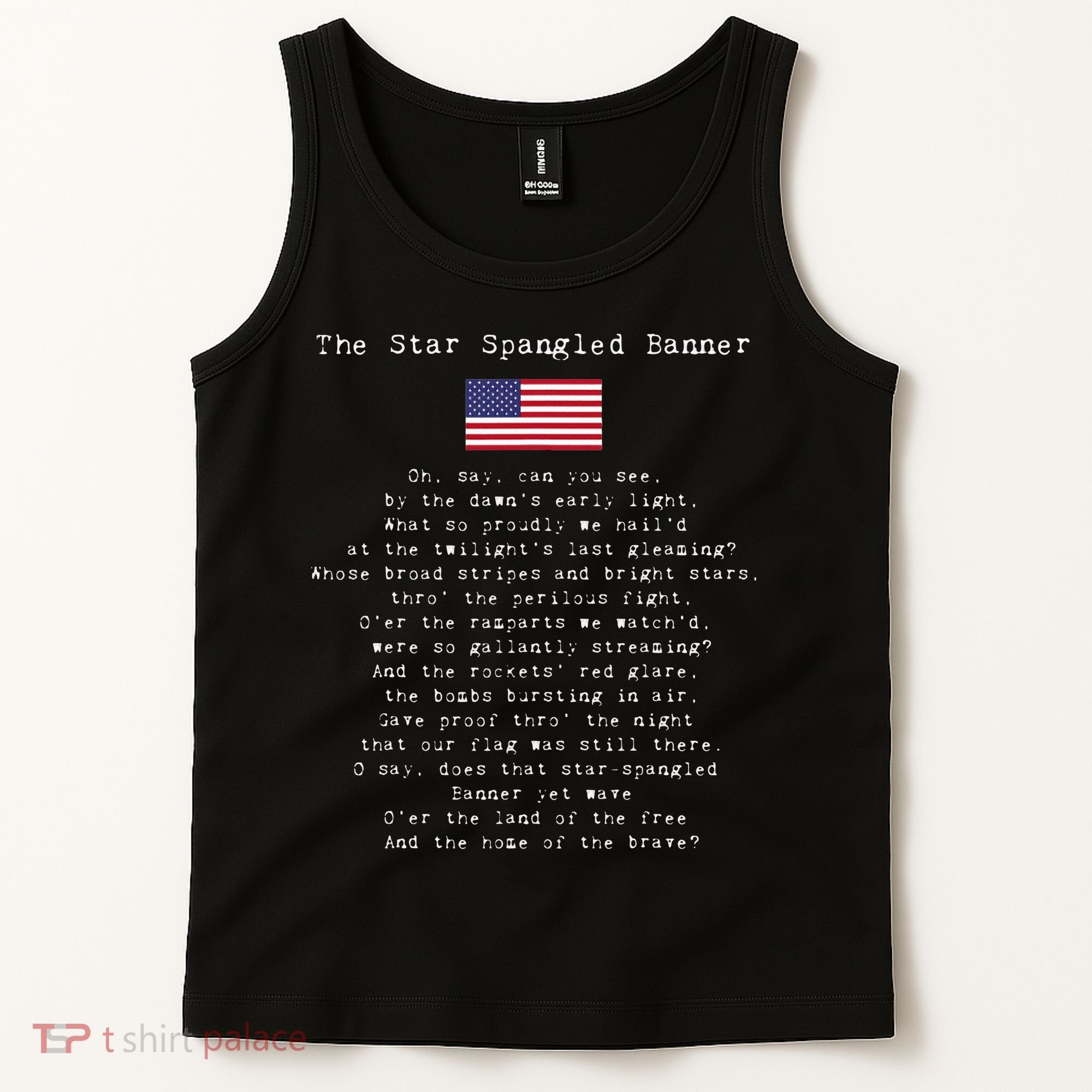 The Star Spangled Banner Patriotic Usa Tank Top