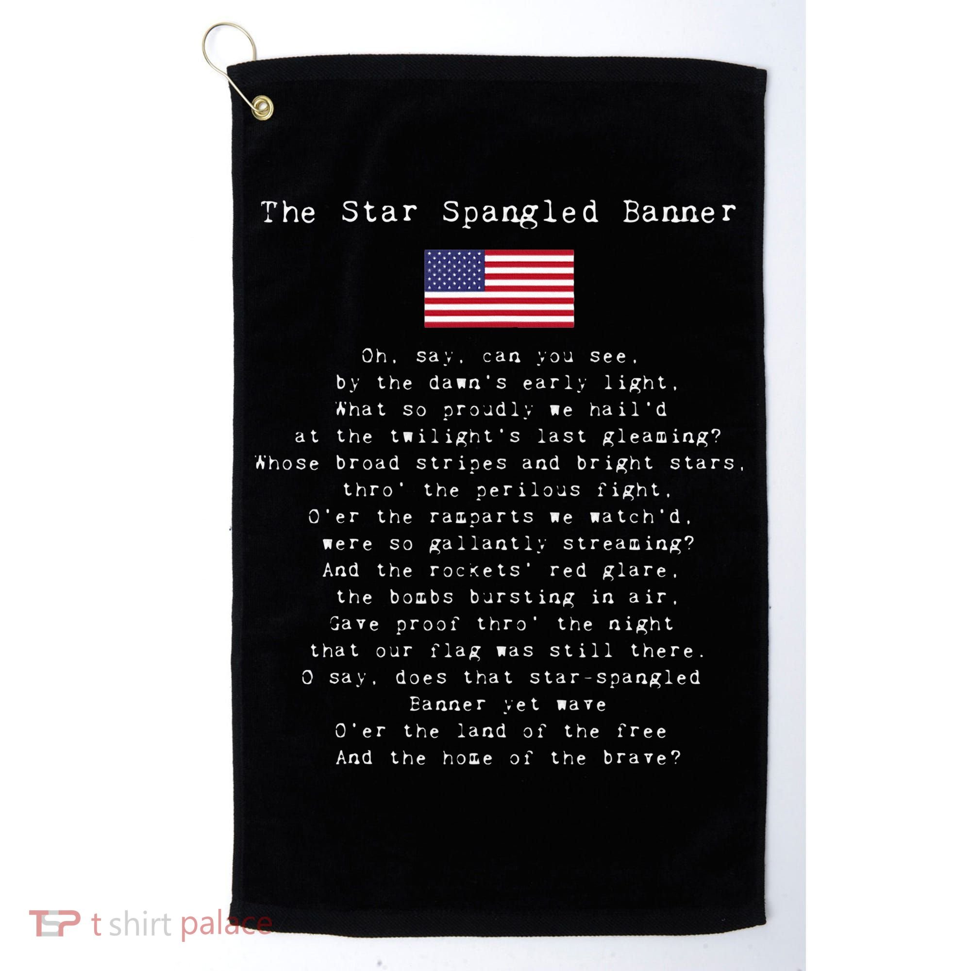 The Star Spangled Banner Patriotic Usa Golf Towel