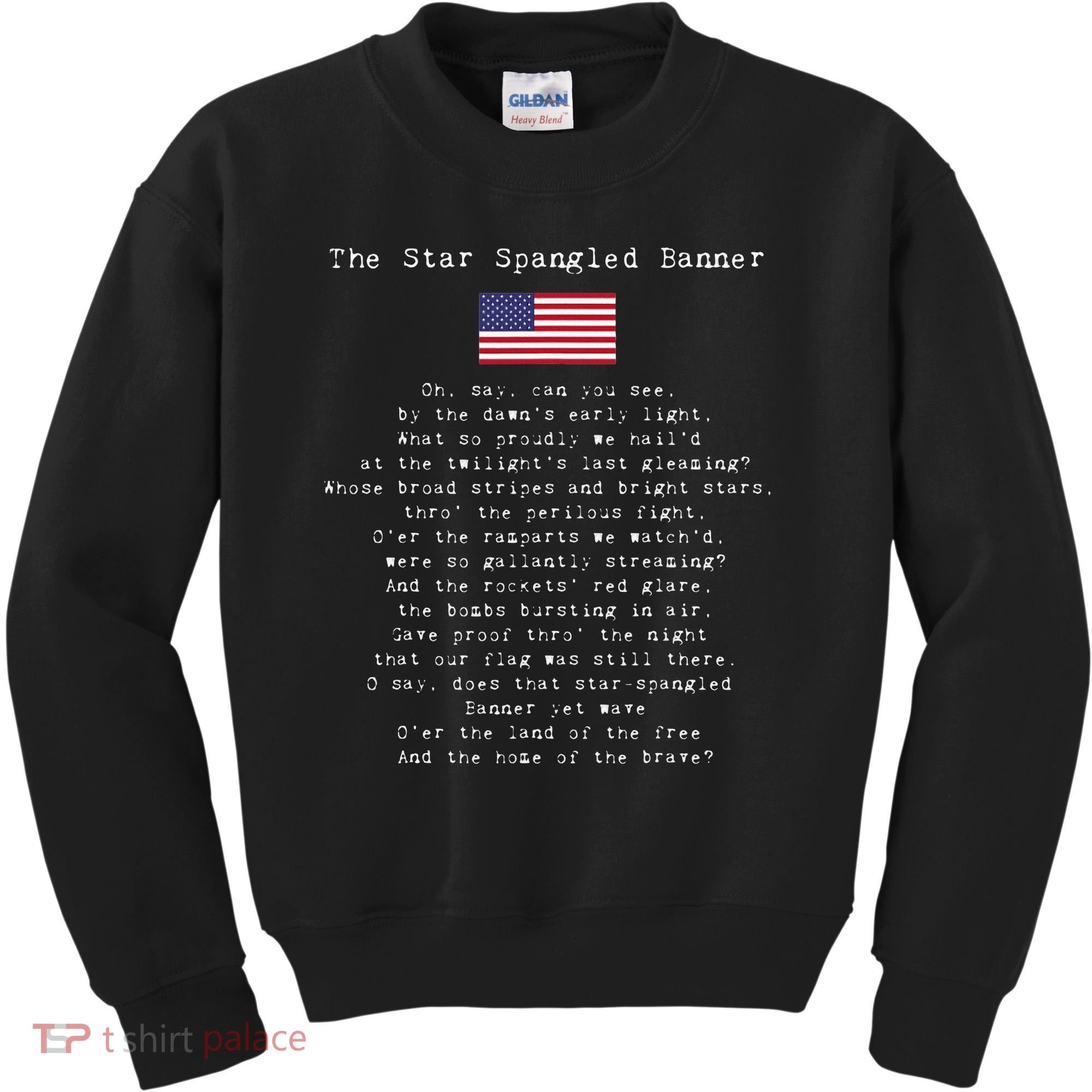 The Star Spangled Banner Patriotic Usa Kids Sweatshirt