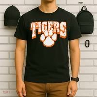 Tigers School Spirit Mascot Back To School Orange T-Shirt thumb 6