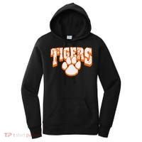 Tigers School Spirit Mascot Back To School Orange Women's Hoodie thumb 0