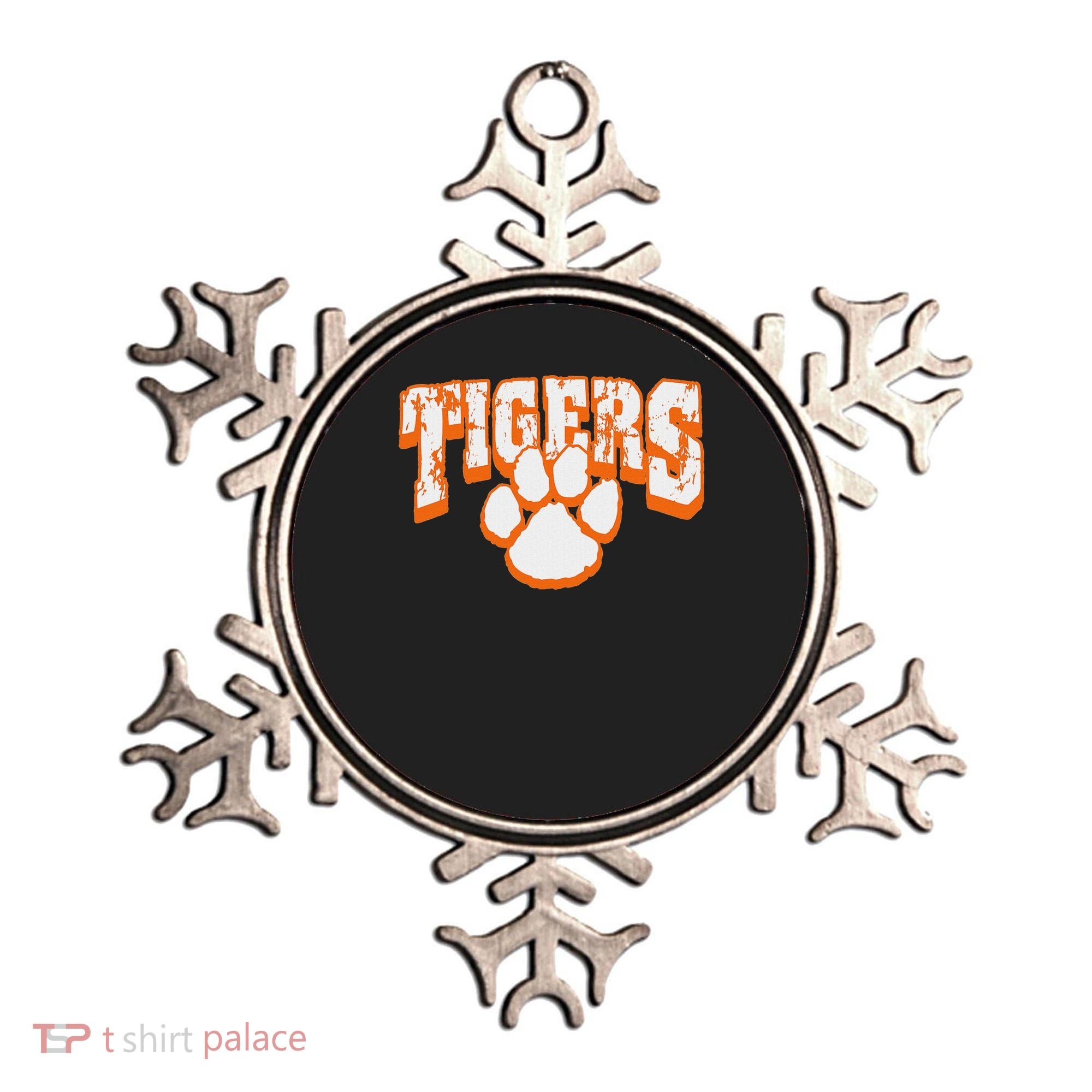 Tigers School Spirit Mascot Back To School Orange Ornament