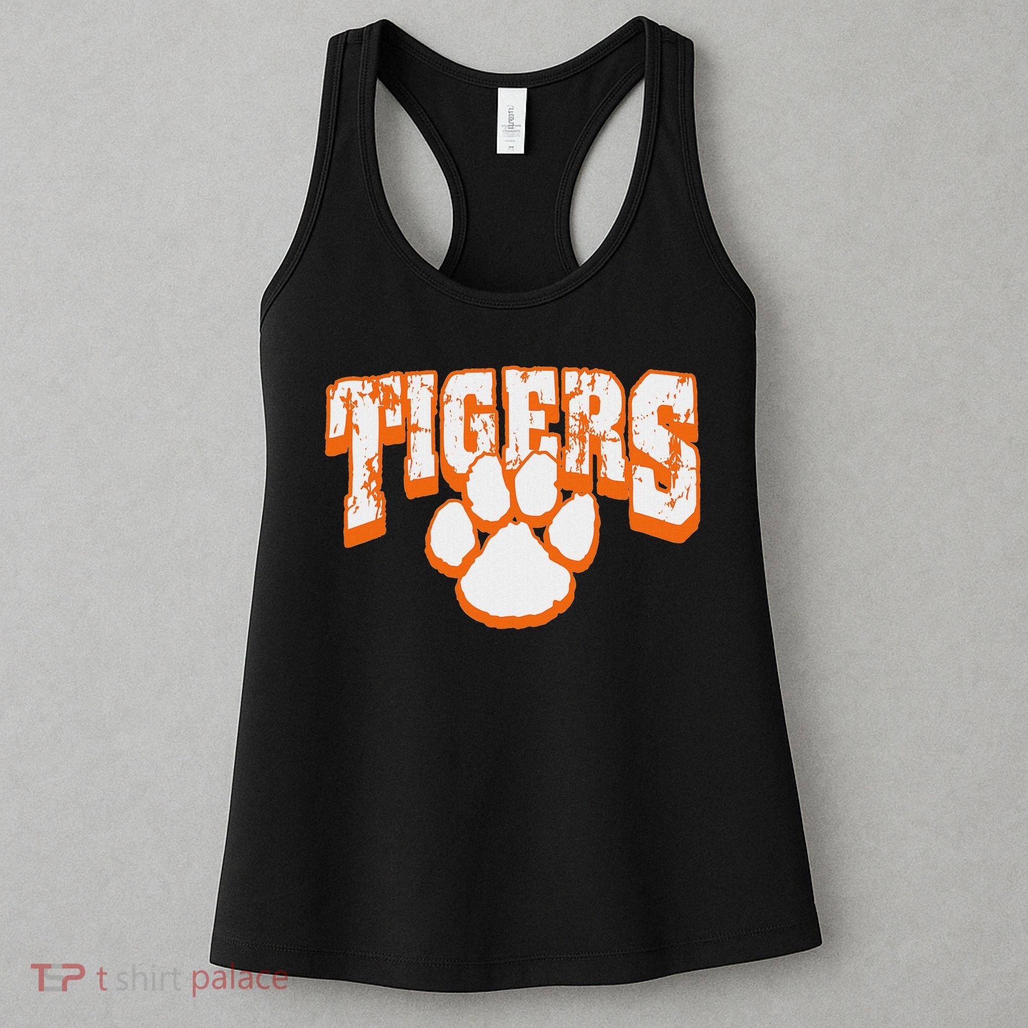 Tigers School Spirit Mascot Back To School Orange Women's Tank Top