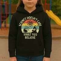 Teacher Scientific Science Doesnt Care What You Believe In Kids Hoodie thumb 3