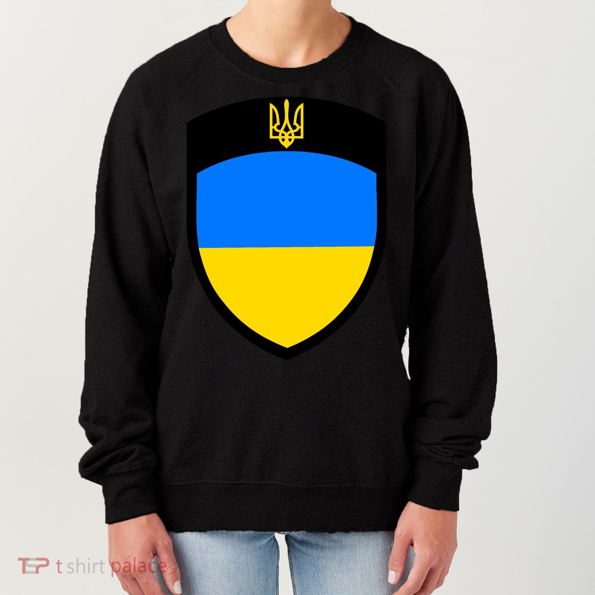 Tactical Shield Support 5 11 Ukraine Volodymyr Zelenskyy Trident Military Women's Sweatshirt