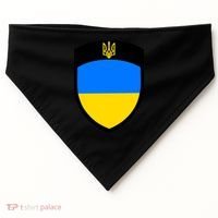 Tactical Shield Support 5 11 Ukraine Volodymyr Zelenskyy Trident Military USA-Made Doggie Bandana thumb 0