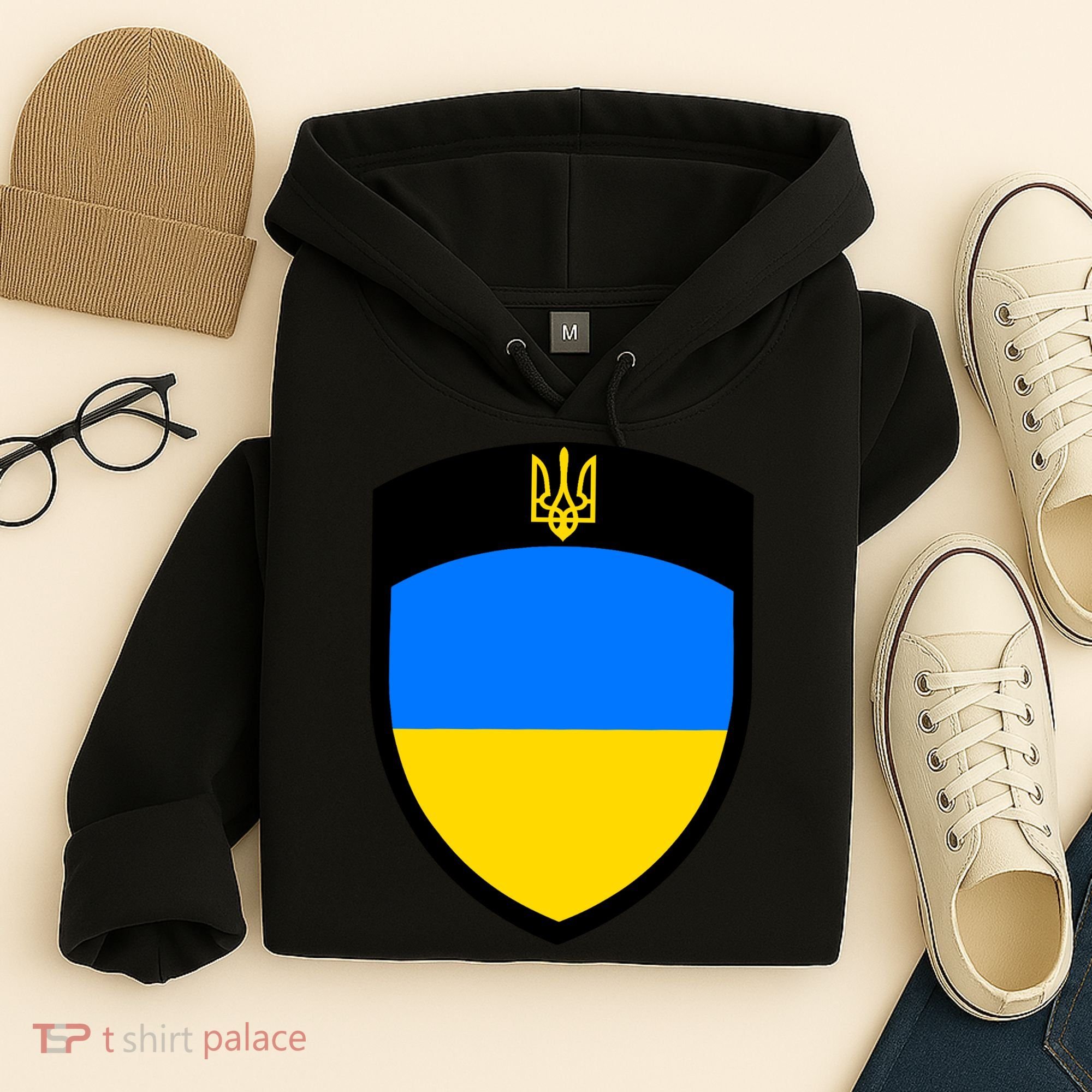 Tactical Shield Support 5 11 Ukraine Volodymyr Zelenskyy Trident Military Hoodie