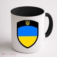 Tactical Shield Support 5 11 Ukraine Volodymyr Zelenskyy Trident Military Coffee Mug thumb 1
