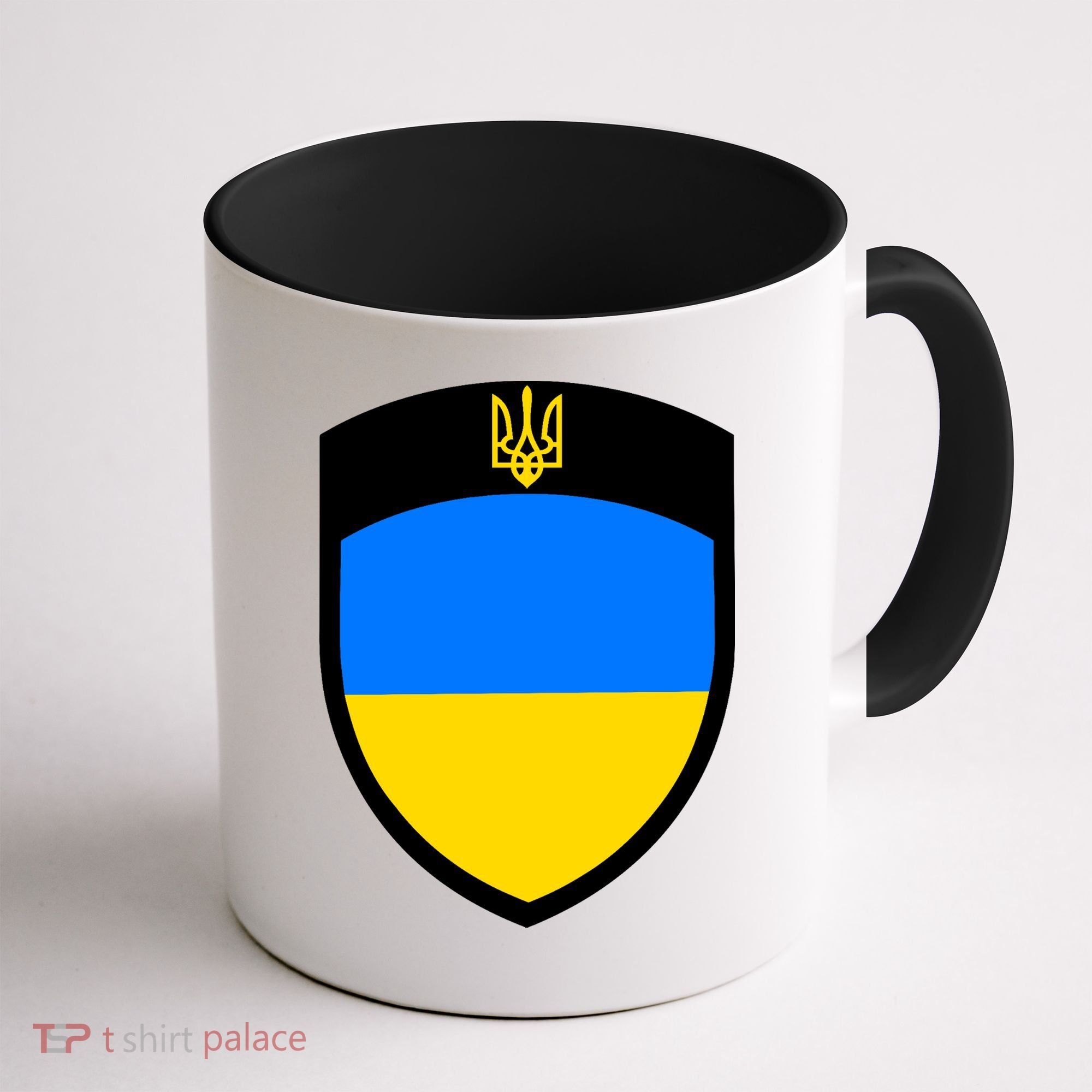 Tactical Shield Support 5 11 Ukraine Volodymyr Zelenskyy Trident Military Coffee Mug
