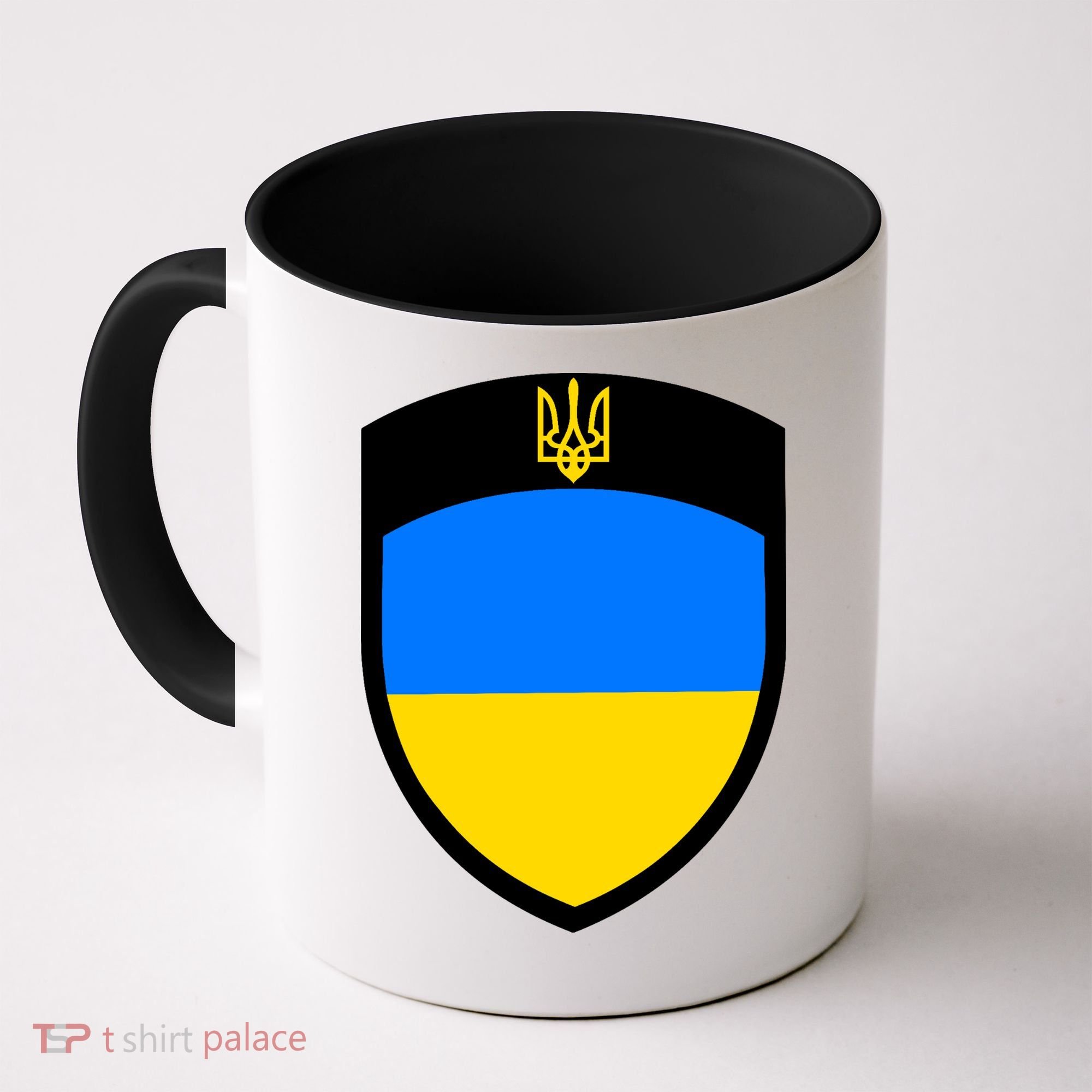 Tactical Shield Support 5 11 Ukraine Volodymyr Zelenskyy Trident Military Coffee Mug