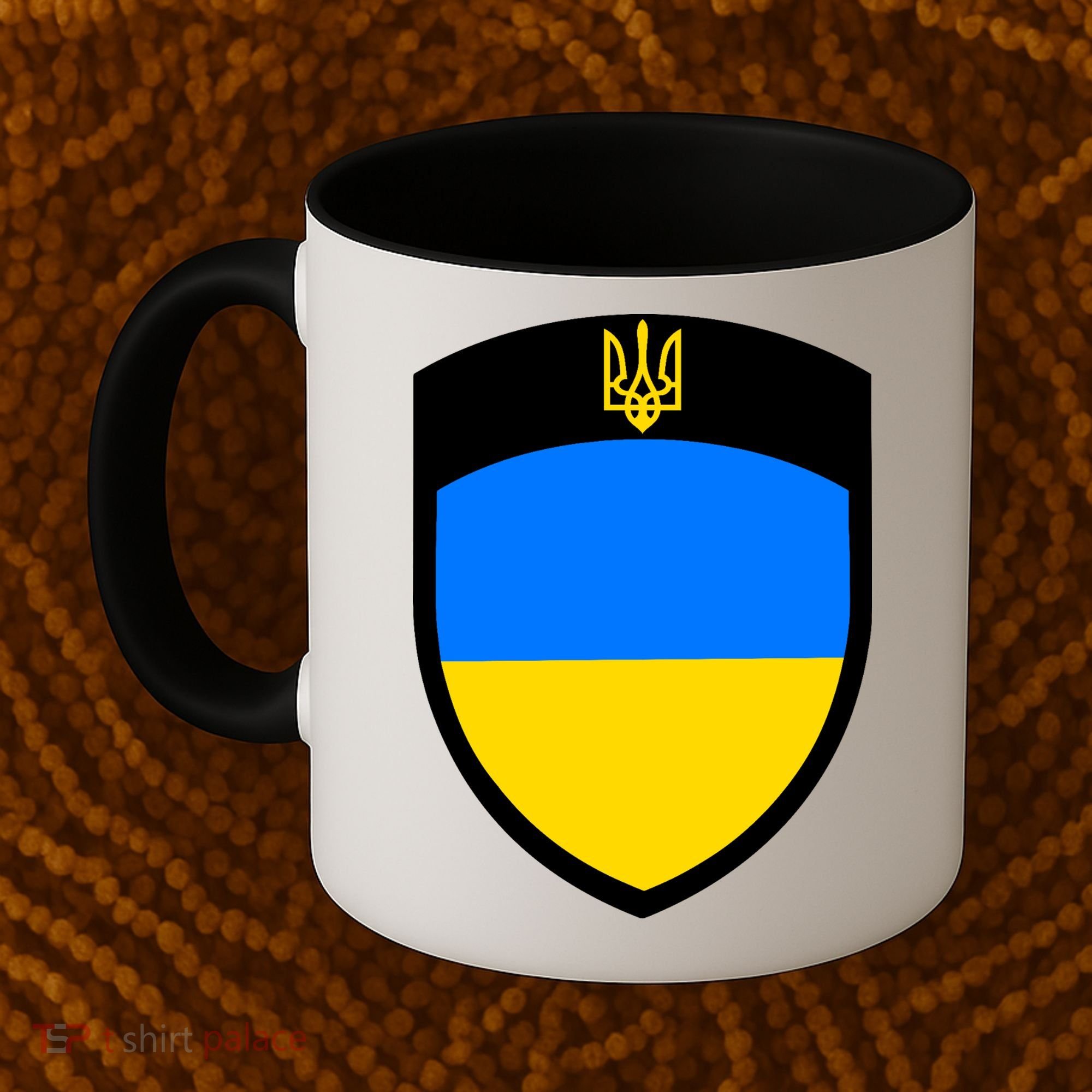 Tactical Shield Support 5 11 Ukraine Volodymyr Zelenskyy Trident Military Coffee Mug