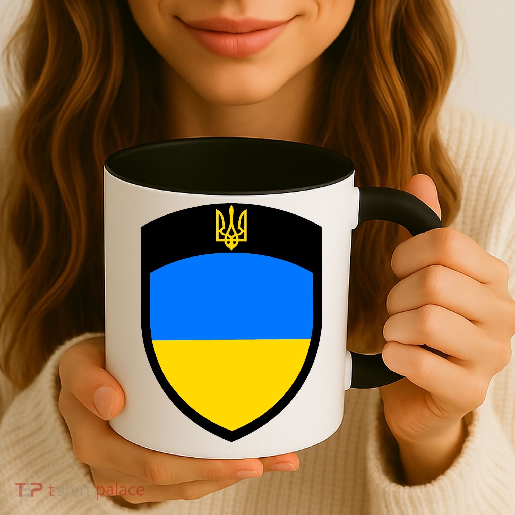 Tactical Shield Support 5 11 Ukraine Volodymyr Zelenskyy Trident Military Coffee Mug