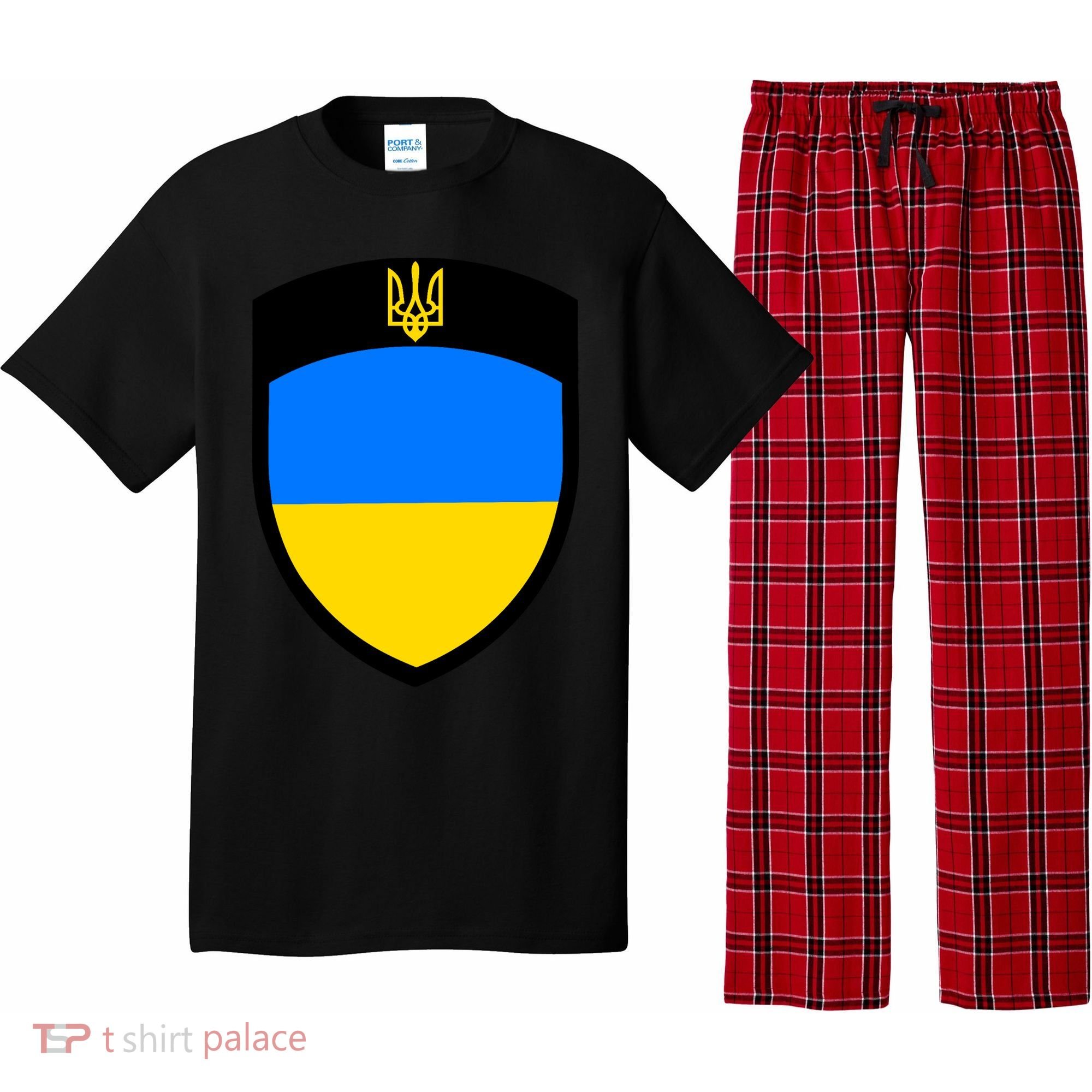Tactical Shield Support 5 11 Ukraine Volodymyr Zelenskyy Trident Military Pajama Set