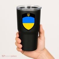 Tactical Shield Support 5 11 Ukraine Volodymyr Zelenskyy Trident Military Tumbler thumb 2