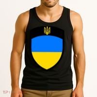 Tactical Shield Support 5 11 Ukraine Volodymyr Zelenskyy Trident Military Tank Top thumb 3