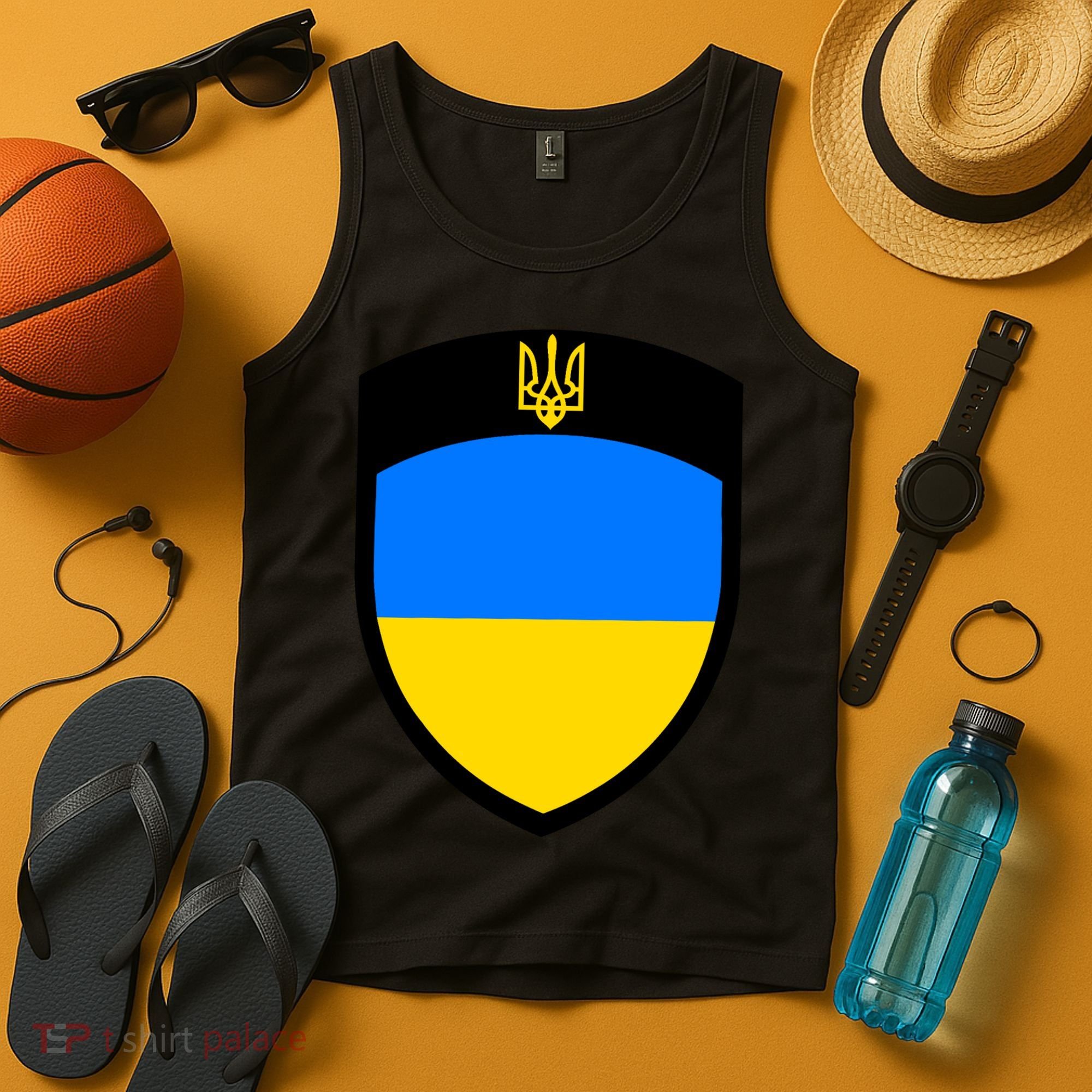 Tactical Shield Support 5 11 Ukraine Volodymyr Zelenskyy Trident Military Tank Top