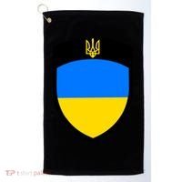 Tactical Shield Support 5 11 Ukraine Volodymyr Zelenskyy Trident Military Golf Towel thumb 0