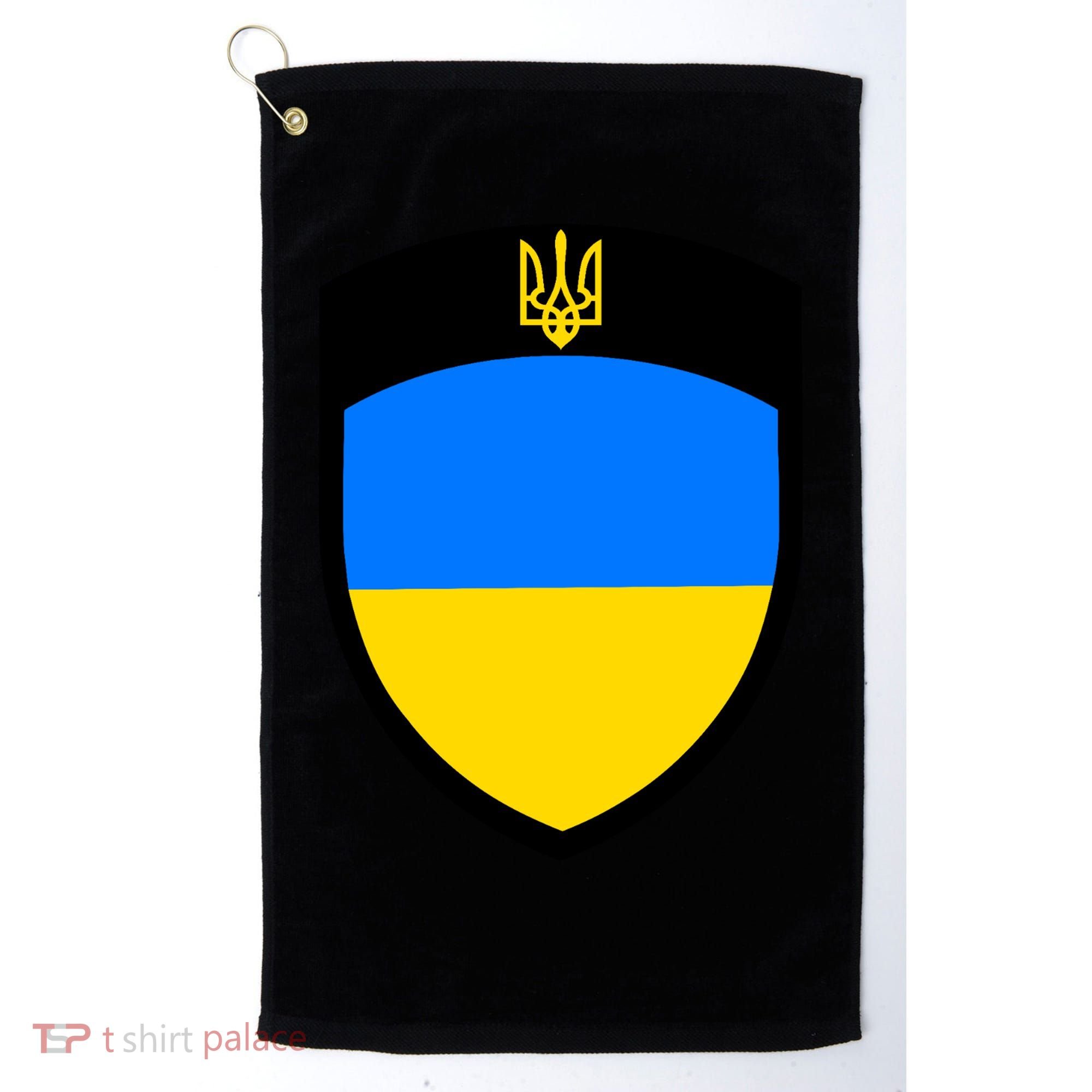 Tactical Shield Support 5 11 Ukraine Volodymyr Zelenskyy Trident Military Golf Towel
