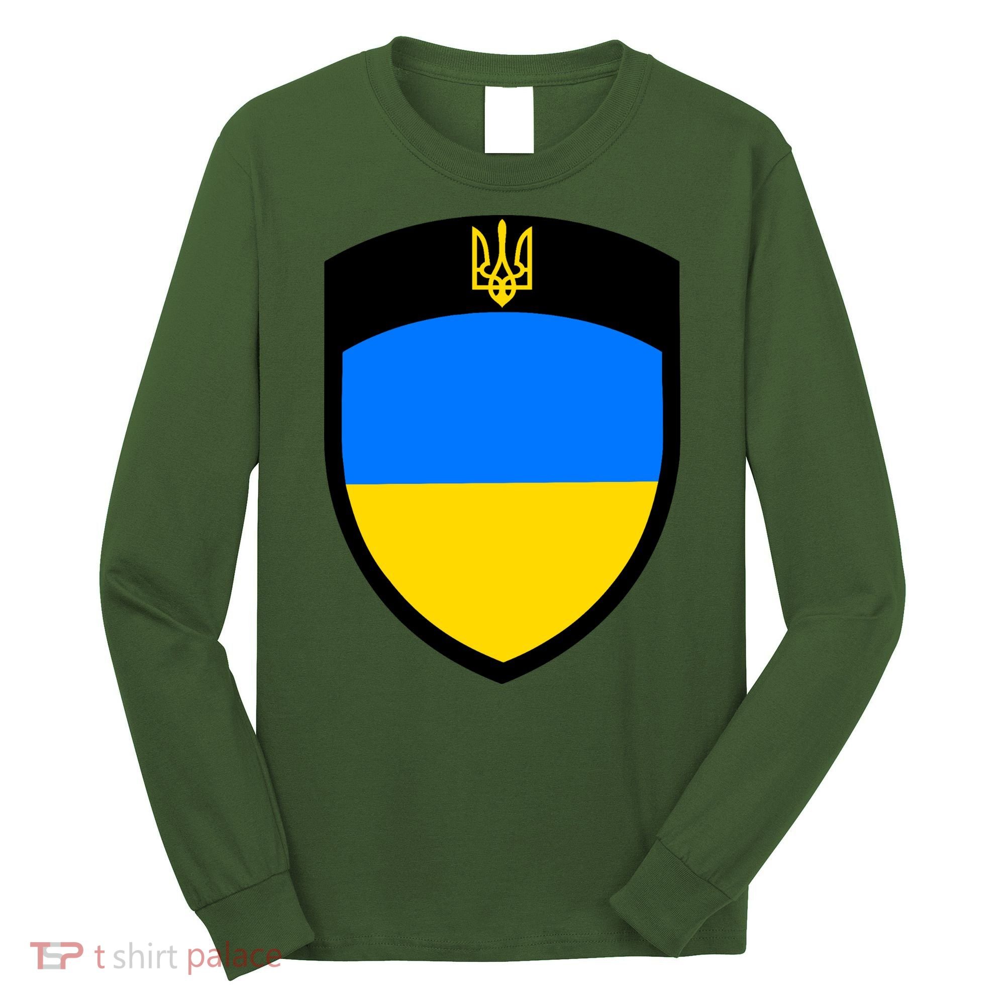Tactical Shield Support 5 11 Ukraine Volodymyr Zelenskyy Trident Military Long Sleeve Shirt