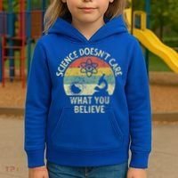 Teacher Scientific Science Doesnt Care What You Believe In Cute Gift Kids Hoodie thumb 3