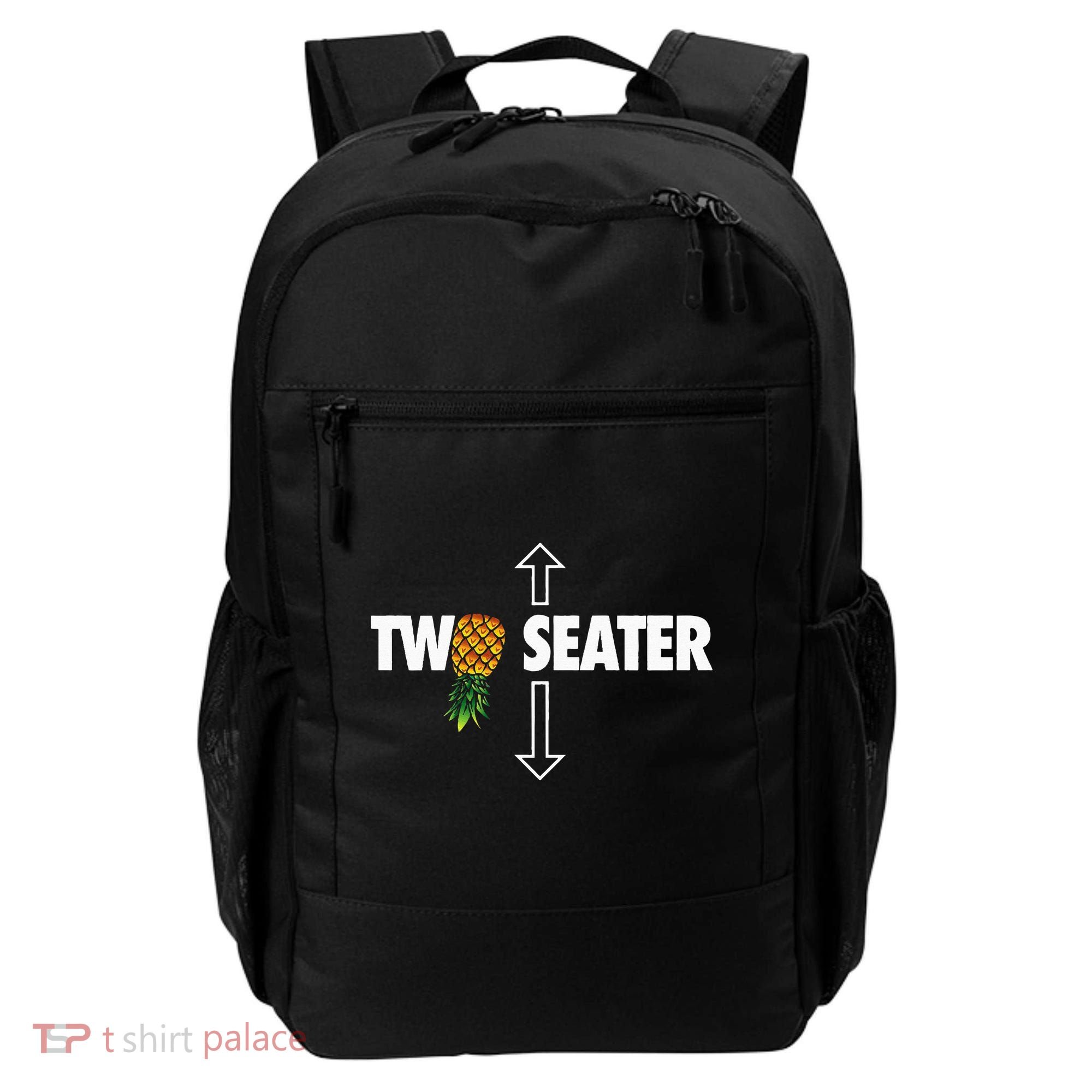 Two Seater Swinger Funny Upside Down Pineapple Swinger Backpack