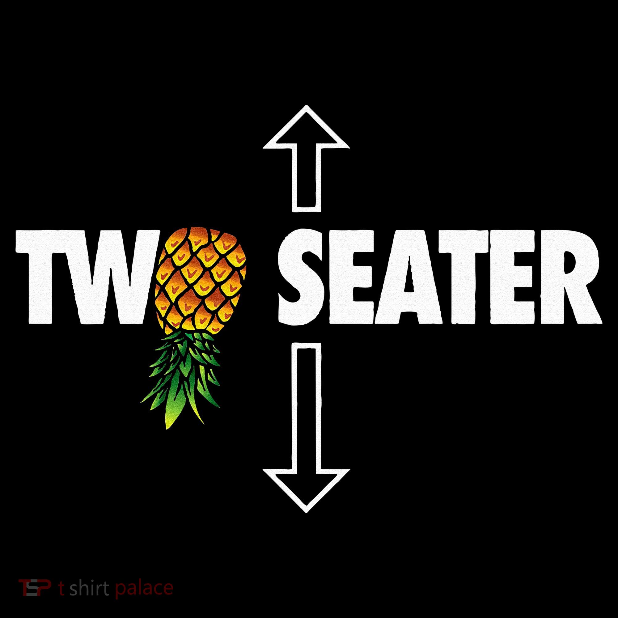 Two Seater Swinger Funny Upside Down Pineapple Swinger Women's Hoodie