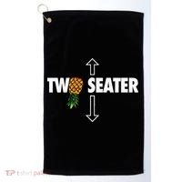 Two Seater Swinger Funny Upside Down Pineapple Swinger Golf Towel thumb 0